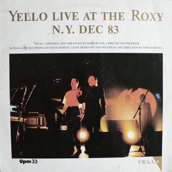 Yello - Live At The Roxy N.Y. Dec 